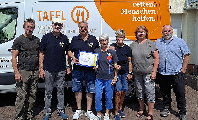 Lions-Club Überwald-Weschnitztal spendet 2.000 Euro für die Rimbacher Tafel