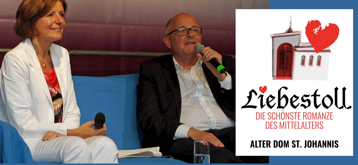 Programm RLP-Tag: Malu Dreyer und Albrecht Bähr im Talk, Logo Liebestoll